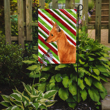 Load image into Gallery viewer, Min Pin Candy Cane Holiday Christmas Garden Flag – Decorative Outdoor Yard Flag