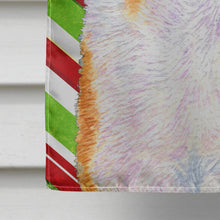 Load image into Gallery viewer, Collie Smooth Candy Cane Holiday Christmas Flag Canvas House Size