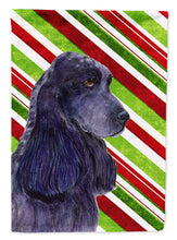 Load image into Gallery viewer, Cocker Spaniel Candy Cane Holiday Christmas Flag Canvas House Size