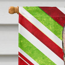 Load image into Gallery viewer, Rat Terrier Candy Cane Holiday Christmas Flag Canvas House Size