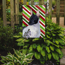 Load image into Gallery viewer, Rat Terrier Candy Cane Holiday Christmas Garden Flag – Decorative Outdoor Yard Flag