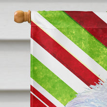 Load image into Gallery viewer, Maltese Candy Cane Holiday Christmas Flag Canvas House Size