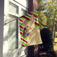 Load image into Gallery viewer, French Bulldog Candy Cane Holiday Christmas Flag Canvas House Size