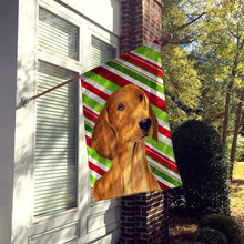 Load image into Gallery viewer, Dachshund Candy Cane Holiday Christmas Flag Canvas House Size