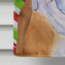 Load image into Gallery viewer, Bulldog English Candy Cane Holiday Christmas Flag Canvas House Size