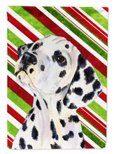 Load image into Gallery viewer, Dalmatian Candy Cane Holiday Christmas Flag Canvas House Size
