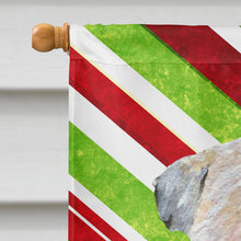 Load image into Gallery viewer, Wheaten Terrier Soft Coated Candy Cane Holiday Christmas Flag Canvas House Size