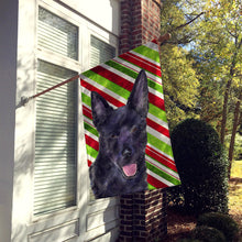 Load image into Gallery viewer, Australian Kelpie Candy Cane Holiday Christmas Flag Canvas House Size