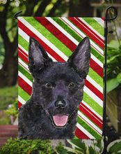 Load image into Gallery viewer, Australian Kelpie Candy Cane Holiday Christmas Garden Flag – Decorative Outdoor Yard Flag