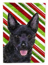 Load image into Gallery viewer, Australian Kelpie Candy Cane Holiday Christmas Garden Flag – Decorative Outdoor Yard Flag