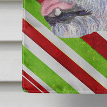 Load image into Gallery viewer, Jack Russell Terrier Candy Cane Holiday Christmas Flag Canvas House Size