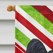 Load image into Gallery viewer, Papillon Candy Cane Holiday Christmas Flag Canvas House Size
