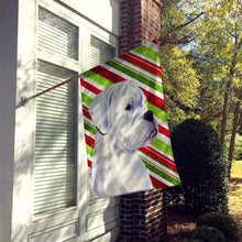 Load image into Gallery viewer, Boxer Candy Cane Holiday Christmas Flag Canvas House Size