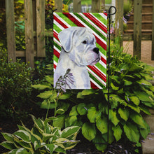 Load image into Gallery viewer, Boxer Candy Cane Holiday Christmas Garden Flag – Decorative Outdoor Yard Flag