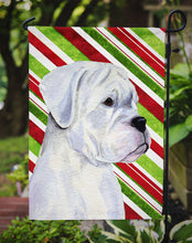 Load image into Gallery viewer, Boxer Candy Cane Holiday Christmas Garden Flag – Decorative Outdoor Yard Flag