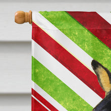 Load image into Gallery viewer, Basenji Candy Cane Holiday Christmas Flag Canvas House Size