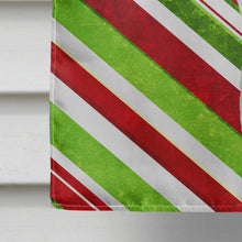 Load image into Gallery viewer, Basenji Candy Cane Holiday Christmas Flag Canvas House Size