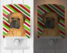 Load image into Gallery viewer, Bullmastiff Candy Cane Holiday Christmas Ceramic Night Light SS4586CNL
