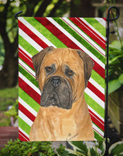 Load image into Gallery viewer, Bullmastiff Candy Cane Holiday Christmas Garden Flag – Decorative Outdoor Yard Flag