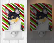 Load image into Gallery viewer, Chihuahua Candy Cane Holiday Christmas Ceramic Night Light SS4587CNL