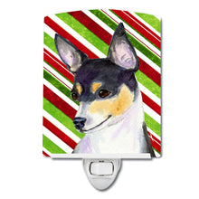 Load image into Gallery viewer, Chihuahua Candy Cane Holiday Christmas Ceramic Night Light SS4587CNL