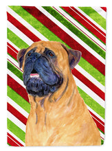 Load image into Gallery viewer, Mastiff Candy Cane Holiday Christmas Flag Canvas House Size