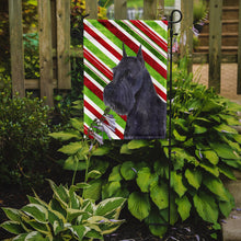 Load image into Gallery viewer, Schnauzer Candy Cane Holiday Christmas Garden Flag – Decorative Outdoor Yard Flag