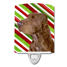 Load image into Gallery viewer, Field Spaniel Candy Cane Holiday Christmas Ceramic Night Light SS4594CNL