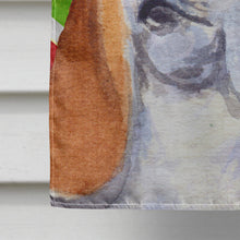 Load image into Gallery viewer, Basset Hound Candy Cane Holiday Christmas Flag Canvas House Size