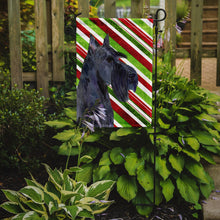 Load image into Gallery viewer, Scottish Terrier Candy Cane Holiday Christmas Garden Flag – Decorative Outdoor Yard Flag