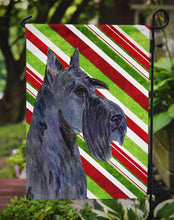 Load image into Gallery viewer, Scottish Terrier Candy Cane Holiday Christmas Garden Flag – Decorative Outdoor Yard Flag