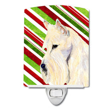 Load image into Gallery viewer, Scottish Terrier Candy Cane Holiday Christmas Ceramic Night Light SS4599CNL