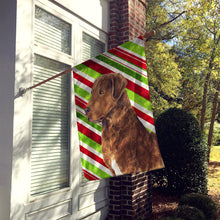 Load image into Gallery viewer, Chesapeake Bay Retriever Candy Cane Holiday Christmas Flag Canvas House Size