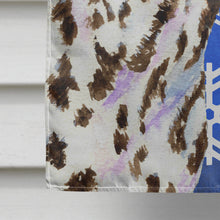 Load image into Gallery viewer, Dalmatian Winter Snowflakes Holiday Flag Canvas House Size