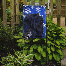 Load image into Gallery viewer, Chow Chow Winter Snowflakes Holiday Garden Flag – Decorative Outdoor Yard Flag