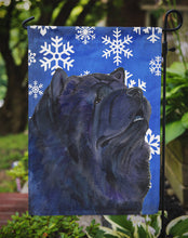 Load image into Gallery viewer, Chow Chow Winter Snowflakes Holiday Garden Flag – Decorative Outdoor Yard Flag