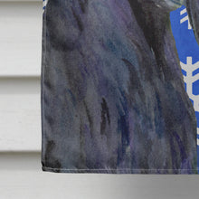 Load image into Gallery viewer, Scottish Terrier Winter Snowflakes Holiday Flag Canvas House Size