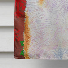 Load image into Gallery viewer, Collie Smooth Red and Green Snowflakes Holiday Christmas Flag Canvas House Size