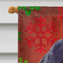 Load image into Gallery viewer, Cocker Spaniel Red Green Snowflakes Holiday Christmas Flag Canvas House Size