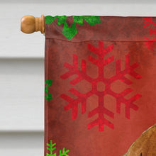 Load image into Gallery viewer, Dachshund Red Green Snowflake Holiday Christmas Flag Canvas House Size