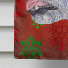 Load image into Gallery viewer, Jack Russell Terrier Red Snowflakes Holiday Christmas Flag Canvas House Size