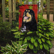 Load image into Gallery viewer, Tibetan Mastiff Red Green Snowflake Christmas Garden Flag – Decorative Outdoor Yard Flag