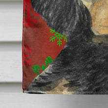 Load image into Gallery viewer, Gordon Setter Red and Green Snowflakes Holiday Christmas Flag Canvas House Size