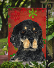 Load image into Gallery viewer, Gordon Setter Red Green Snowflakes Christmas Garden Flag – Decorative Outdoor Yard Flag