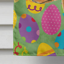 Load image into Gallery viewer, Min Pin Easter Eggtravaganza Flag Canvas House Size