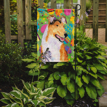 Load image into Gallery viewer, Collie Smooth Easter Eggtravaganza Garden Flag - Outdoor Decorative Yard Flag