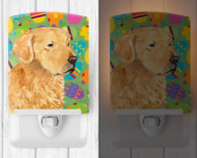 Load image into Gallery viewer, Golden Retriever Easter Eggtravaganza Ceramic Night Light SS4821CNL