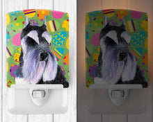Load image into Gallery viewer, Schnauzer Easter Eggtravaganza Ceramic Night Light SS4822CNL