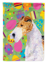 Load image into Gallery viewer, Fox Terrier Easter Eggtravaganza Garden Flag - Outdoor Decorative Yard Flag