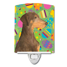 Load image into Gallery viewer, Doberman Easter Eggtravaganza Ceramic Night Light SS4824CNL